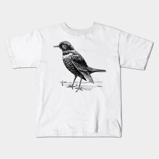 Minimal Bird Design Kids T-Shirt